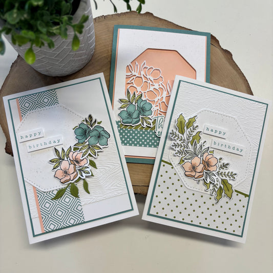 Memorable Blooms Online Class - 3 Cards